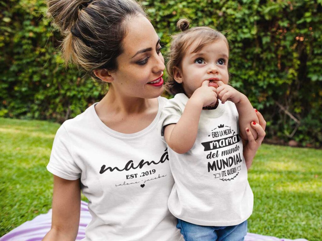 Camiseta personalizadas con mensaje de día de la madre