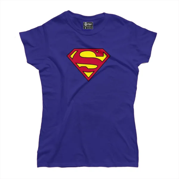 camiseta con el popular logo del hombre de acero o super girl