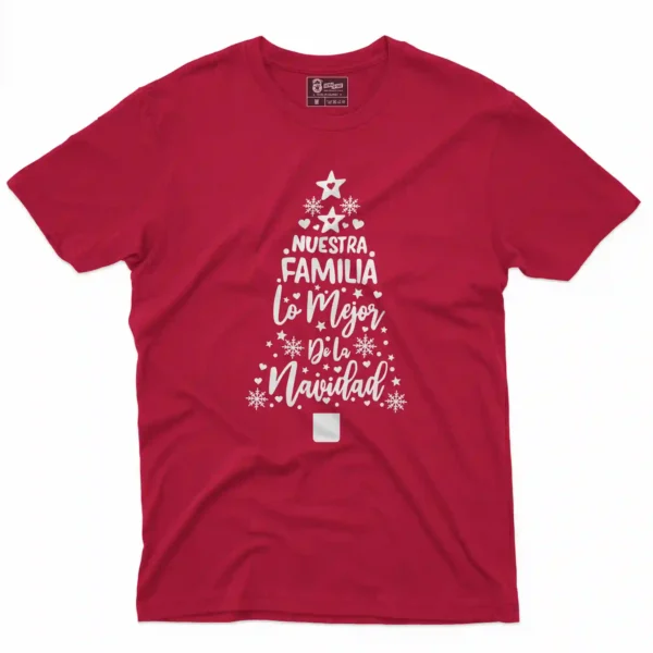 Camiseta de Navidad con estampado lo mejor de nuestra navidad