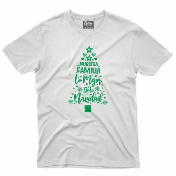 Camiseta de Navidad con estampado lo mejor de nuestra navidad